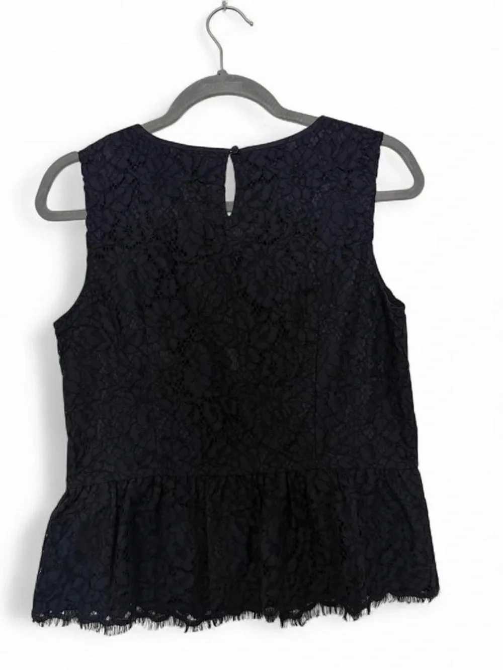 Talbots Black Lace Shell Top - Picture 3 of 4